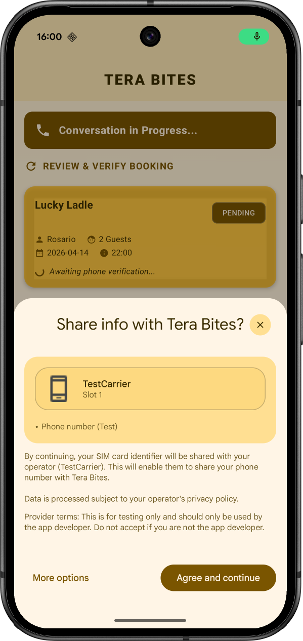 Firebase PNV popup dialog
