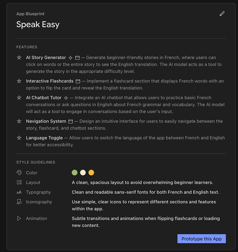 Blueprint for the app