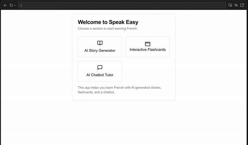 GIF animado del prototipo inicial de la app