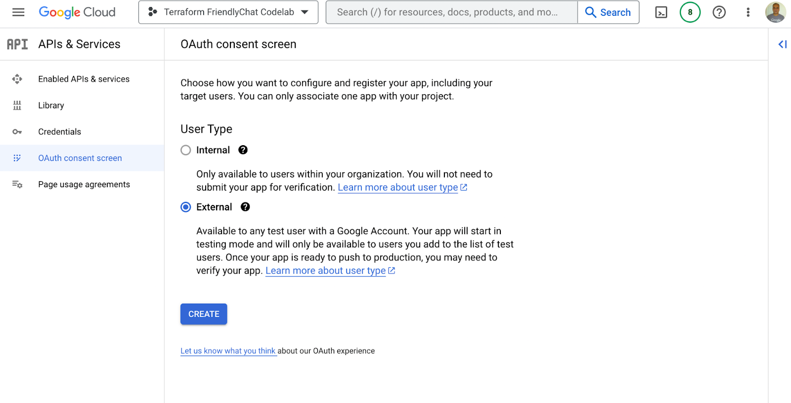 Google Cloud Console में OAuth के लिए सहमति देने की स्क्रीन Google Cloud Console का इस्तेमाल करके, OAuth2 क्लाइंट को कॉन्फ़िगर करना