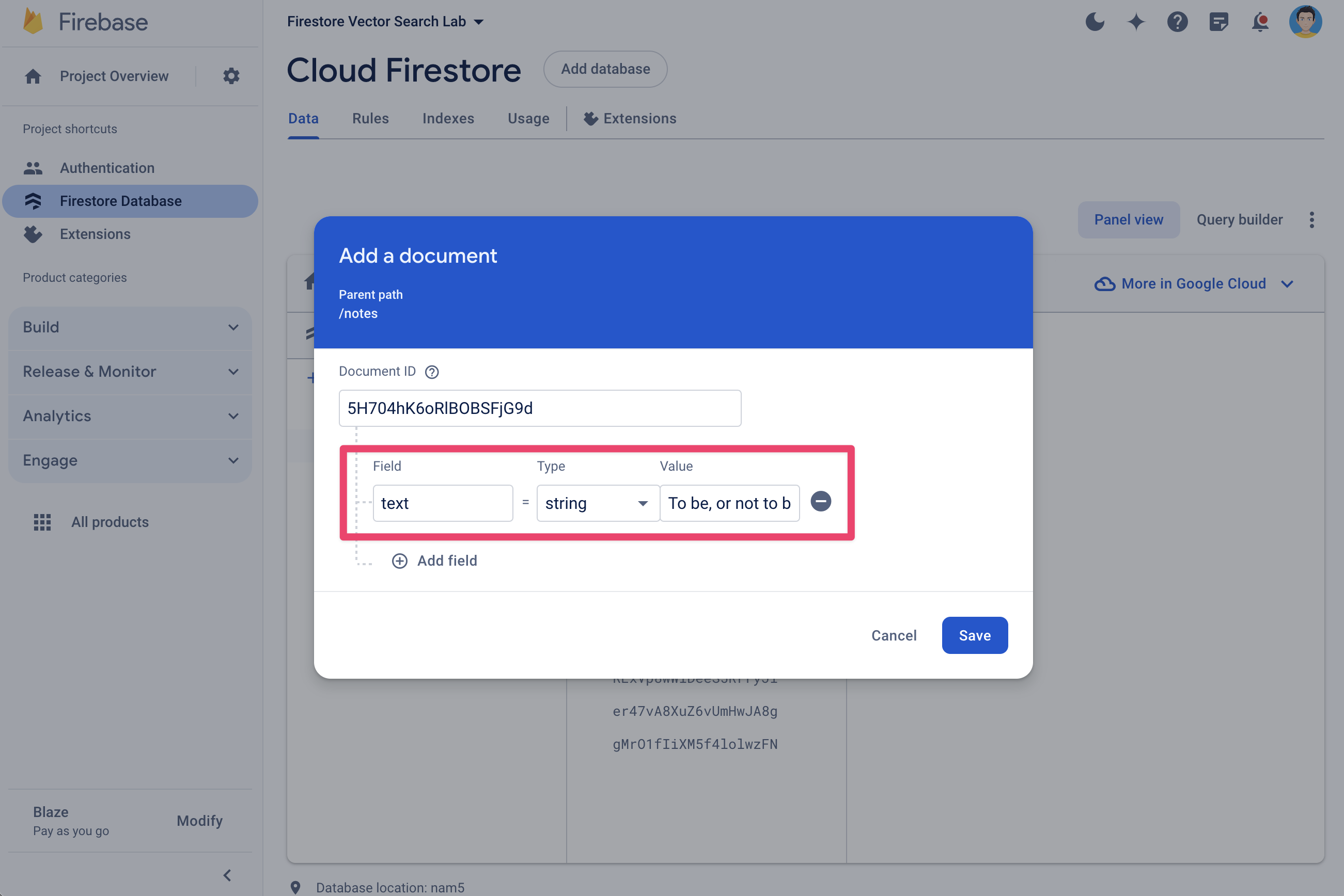 הוספה של שדה טקסט