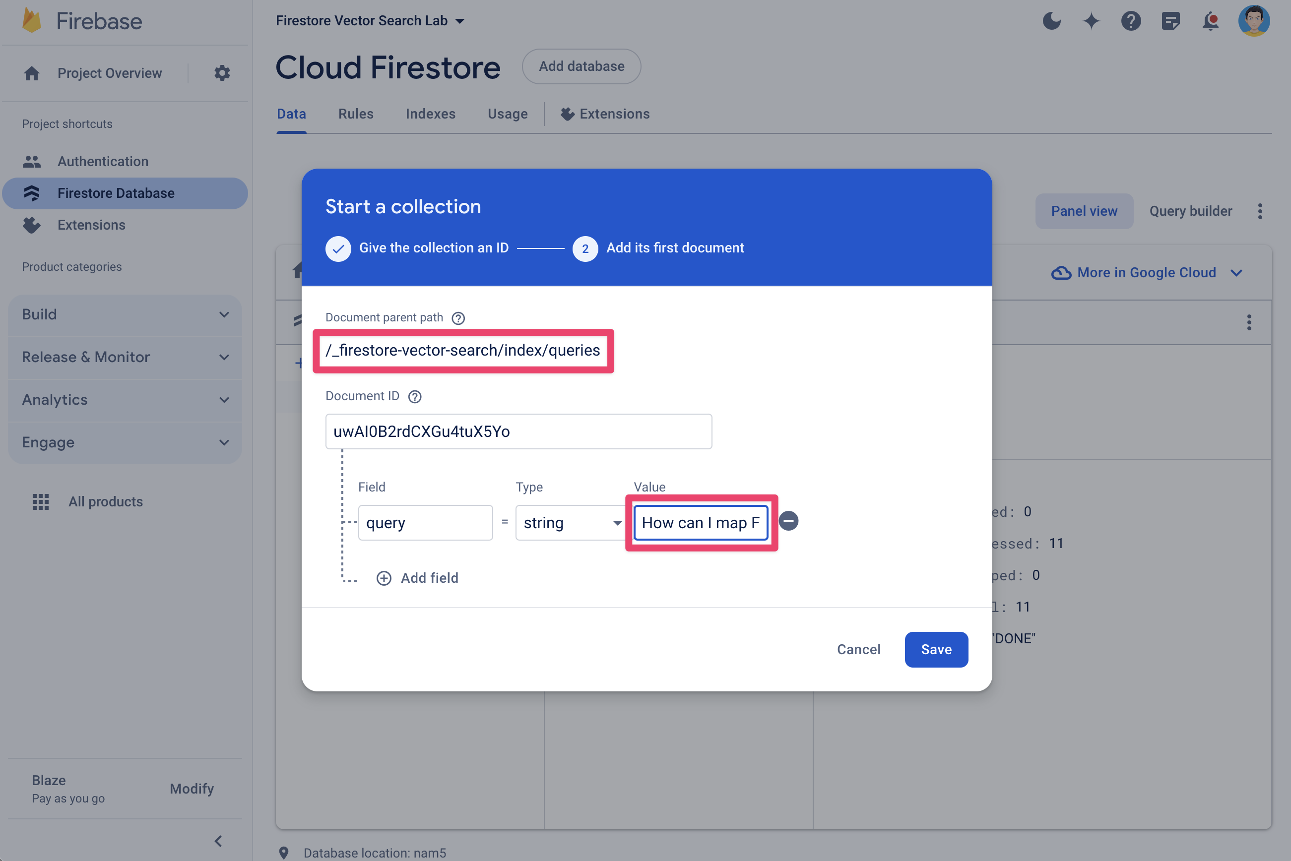 Adding a query field