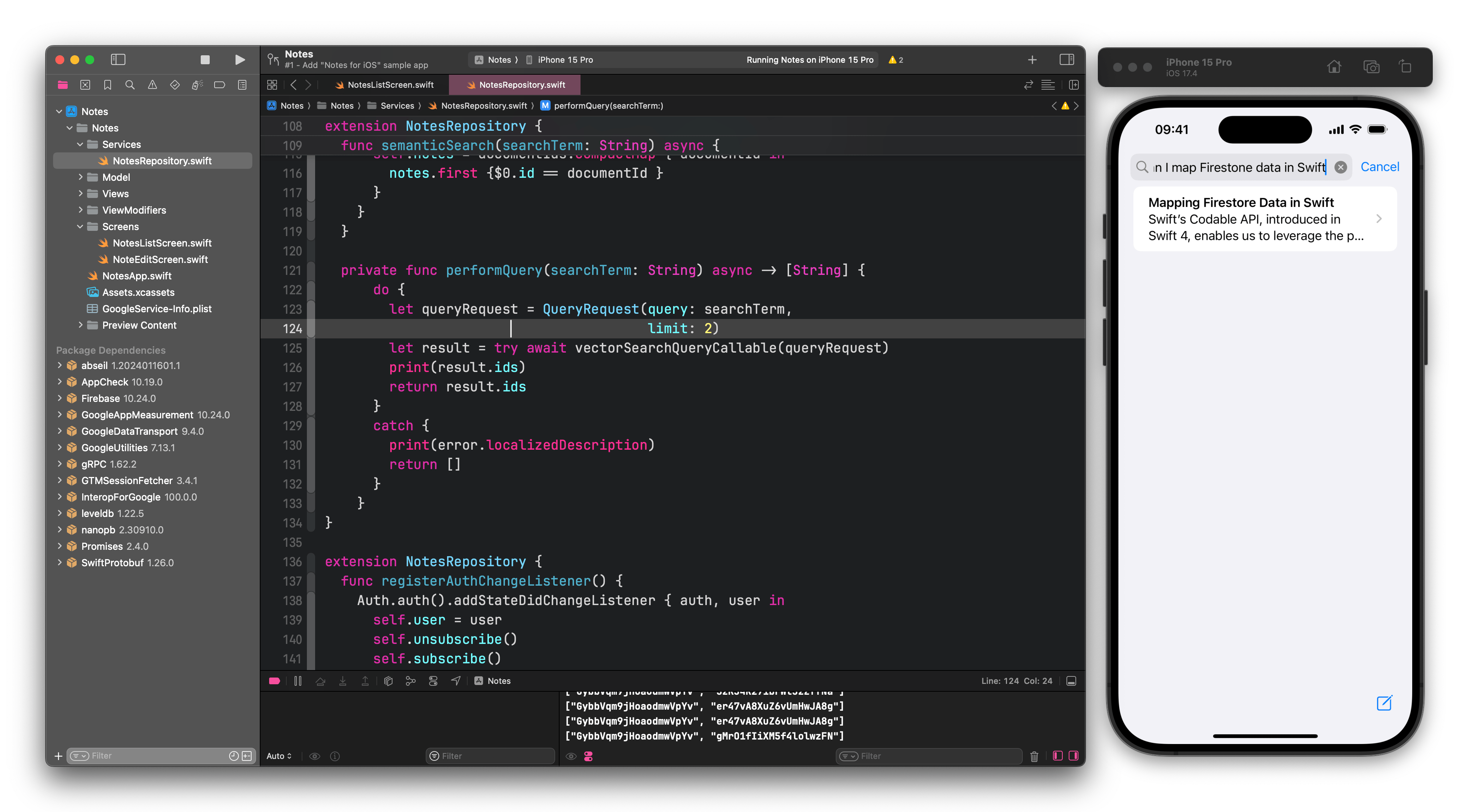 显示预期结果的应用的屏幕截图