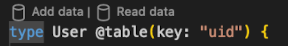 Botão &quot;Adicionar dados&quot; da Lente de código para o Firebase Data Connect