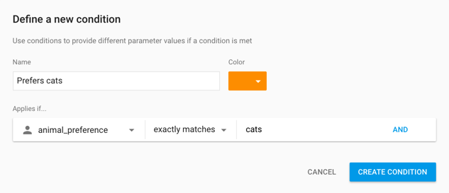 Una nueva condición de configuración remota.