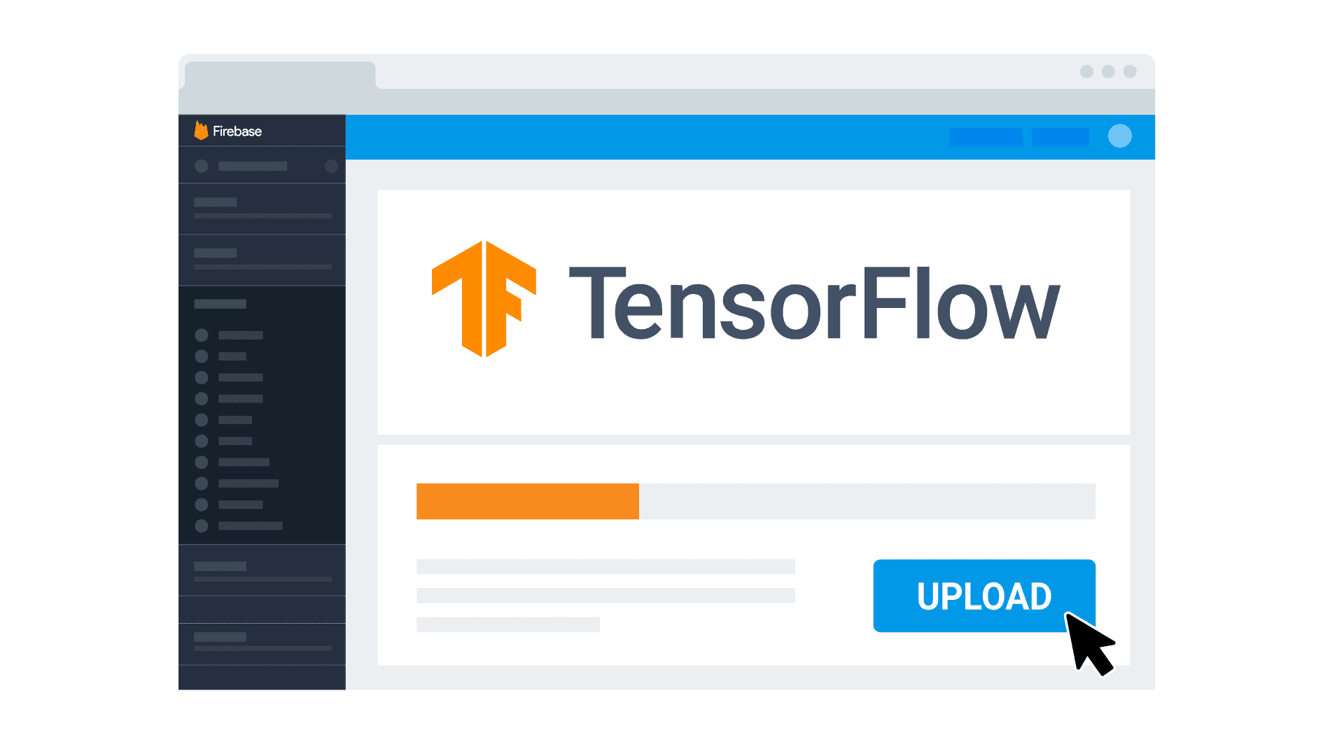 Diagrama do Firebase ML